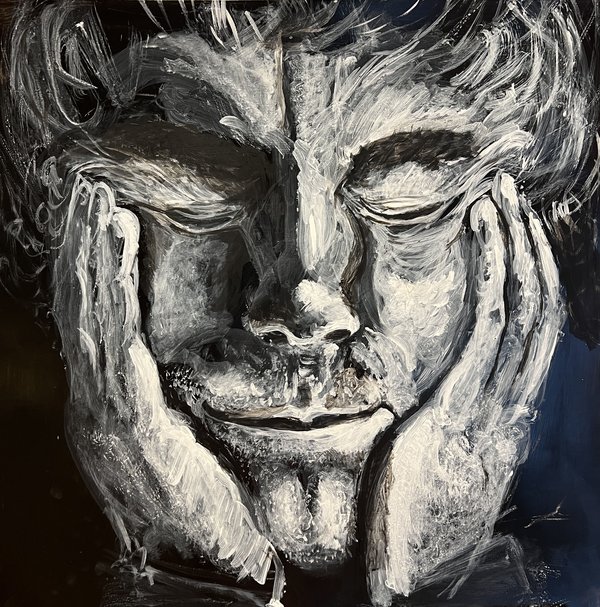 Pensées - Peinture de Christine Gauche