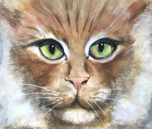 Je te vois - Peinture de Christine Gauche